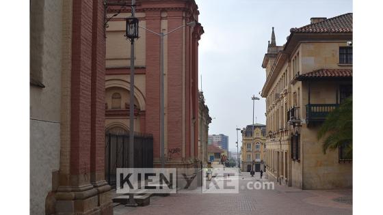 Primer día de simulacro de aislamiento en las calles de Bogotá.