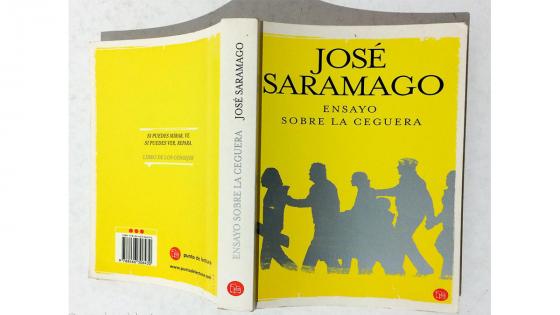 Saramago lo  define como “la novela que plasma, critica y desenmascara una sociedad podrida y desencajada”. En esta obra la humanidad debe hacer frente a una pandemia que se extiende por todo el mundo.