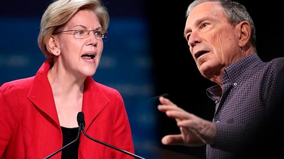 Warren y Bloomberg