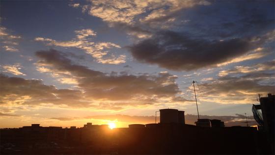 Atardecer en Bogotá.