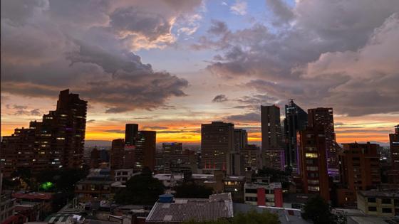 Atardecer en Bogotá.