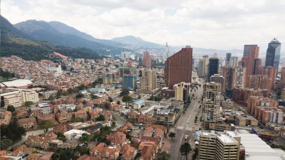 Así se ve Bogotá durante la cuarentena nacional en Colombia.