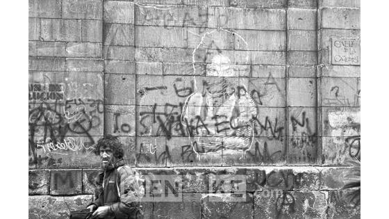 Este es el panorama diario en algunas calles del centro de Bogotá durante la cuarentena.  Foto: Andrés Lozano/ KienyKe.com