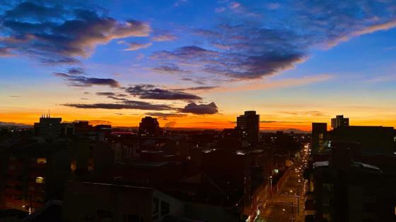 Atardecer en Bogotá.