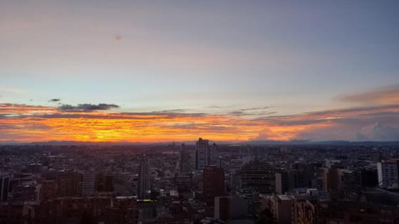 Atardecer en Bogotá.