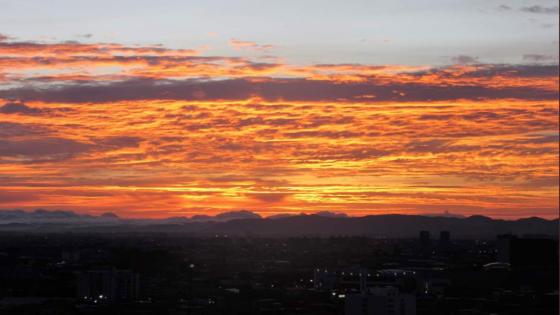 Atardecer en Bogotá.