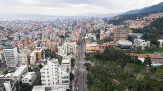 Así se ve Bogotá durante la cuarentena nacional en Colombia.  Foto: Juan David Moreno - Agencia Anadolu