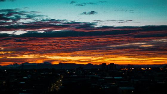 Atardecer en Bogotá.