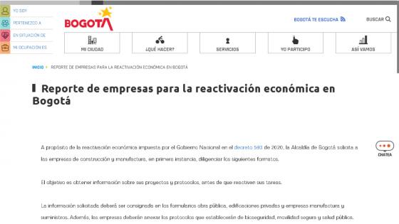 Pasos para registrar la reactivación de su empresa en Bogotá 