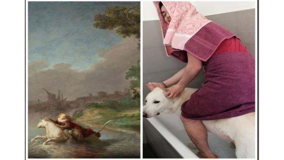 #gettymuseumchallenge: The Abduction of Europa, Rembrandt. #gettymuseumchallenge: The Abduction of Europa, Rembrandt.