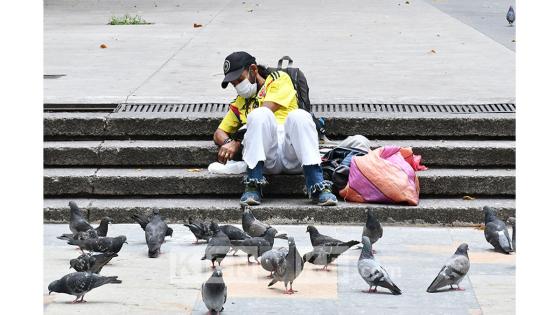 Día del Trabajo en Bogotá en tiempos de Coronavirus.  Foto: Andrés Lozano