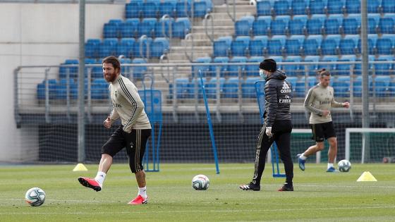 Así fue el regreso de algunos jugadores a los entrenamientos.  Foto: Real Madrid - EFE