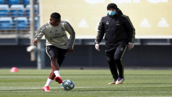 Así fue el regreso de algunos jugadores a los entrenamientos.  Foto: Real Madrid - EFE