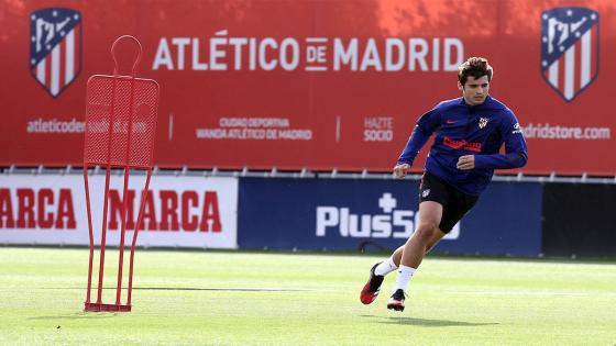 Así fue el regreso de algunos jugadores a los entrenamientos.  Foto: Atlético de Madrid - EFE