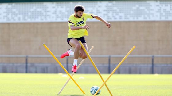 Así fue el regreso de algunos jugadores a los entrenamientos.  Foto: Atlético de Madrid - EFE