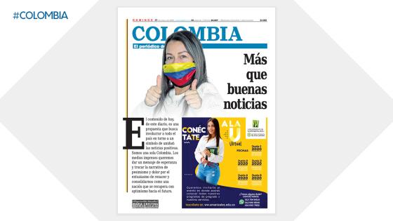 COLOMBIA en la primera plana de La Patria. COLOMBIA en la primera plana de La Patria.