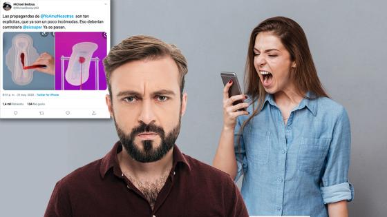Hombre se queja por la publicidad de toallas higiénicas Hombre se queja por la publicidad de toallas higiénicas