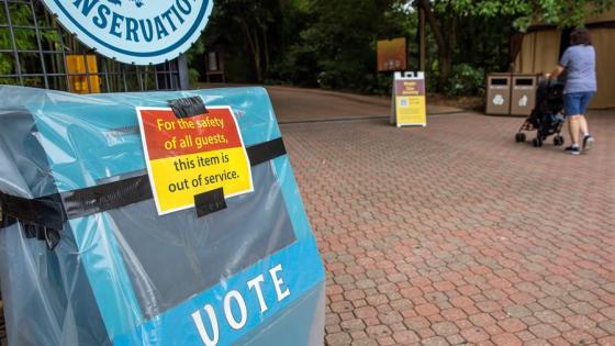 Quiosco cerrado temporalmente en el zoológico 