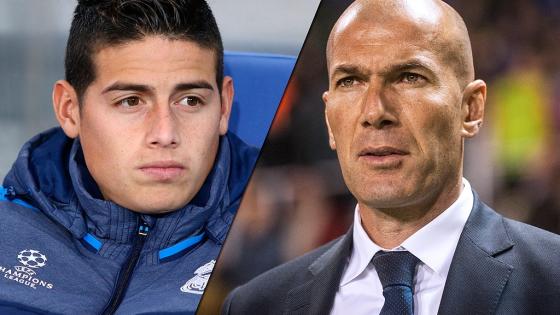 James Rodríguez y Zidane James Rodríguez y Zidane
