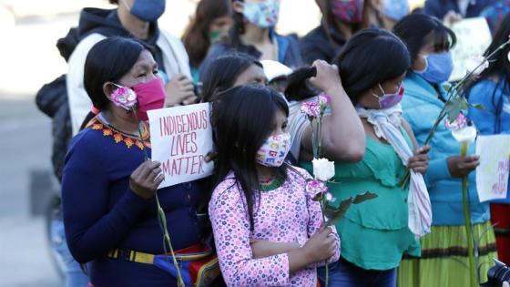 indígenas Embera protestan 