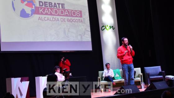 Debate de candidatos por la Alcaldía de Bogotá. 