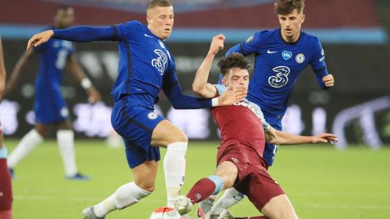 Declan Rice y Ross Barkley 