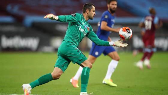 Portero Lukasz Fabianski del West Ham.