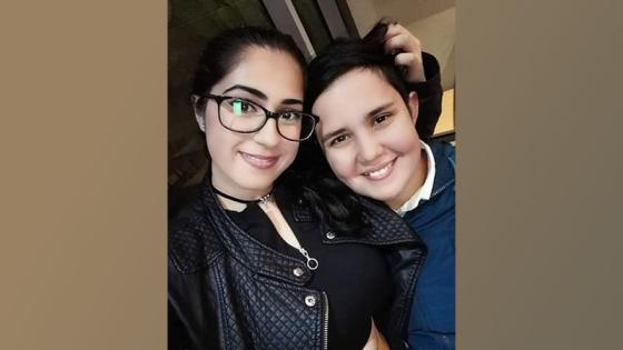 Angie Cardona y su pareja Angie Cardona y su pareja
