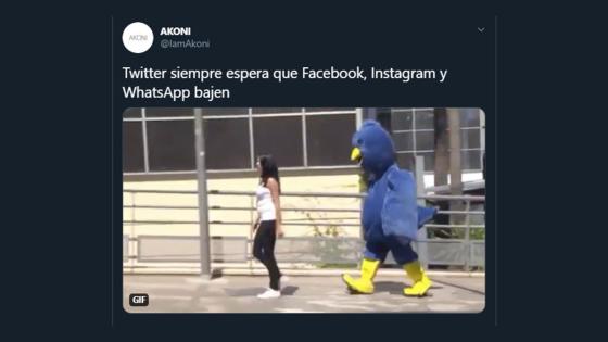 Meme caída de WhatsApp, Facebook e Instagram