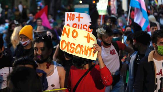 Marcha comunidad trans en Bogotá