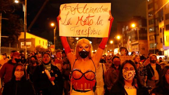 Marcha comunidad trans en Bogotá