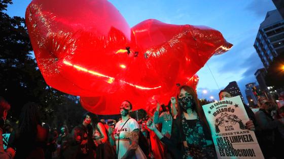 Marcha comunidad trans en Bogotá