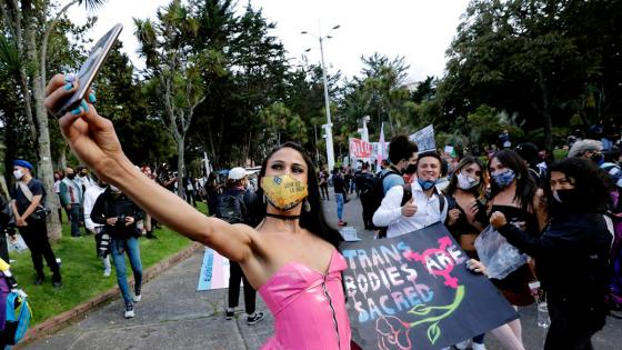Marcha comunidad trans en Bogotá