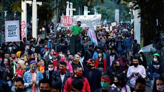 Marcha comunidad trans en Bogotá