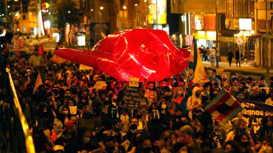 Marcha comunidad trans en Bogotá