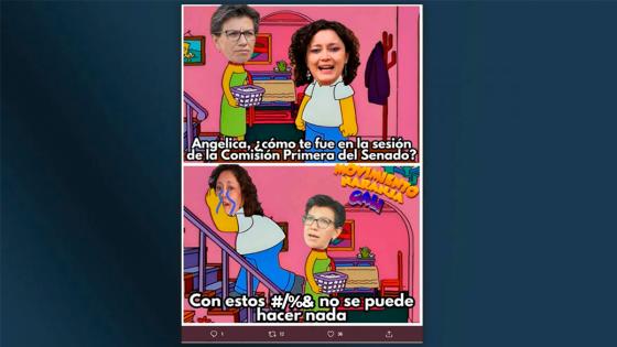 Meme de Angélica Lozano.