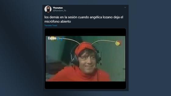 Meme de Ángelica Lozano.