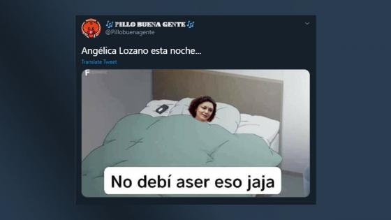 Meme de Ángelica Lozano.