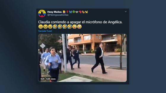 Meme de Ángelica Lozano.