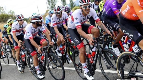 ciclistas colomianos del UAE Team Emirates Vuelta a Burgos ciclistas colomianos del UAE Team Emirates Vuelta a Burgos
