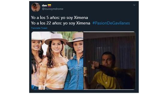 Meme de Pasión de Gavilanes.