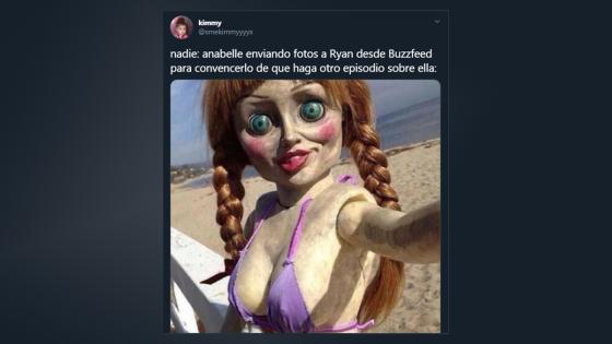 Meme de la desaparición de Anabelle. Meme de la desaparición de Anabelle.