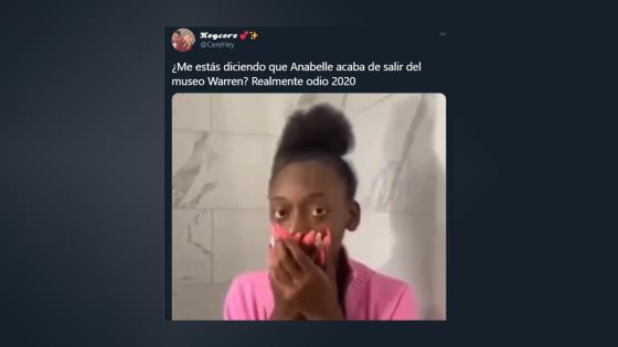 Meme de la desaparición de Anabelle. Meme de la desaparición de Anabelle.