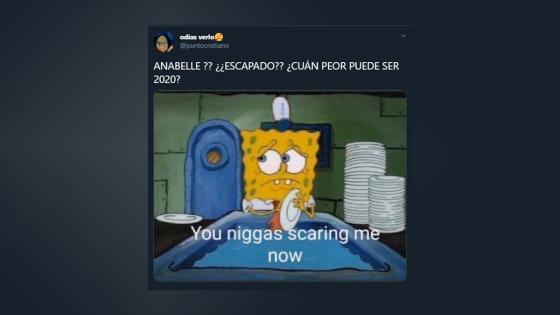 Meme de la desaparición de Anabelle. Meme de la desaparición de Anabelle.