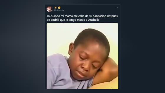 Meme de la desaparición de Anabelle. Meme de la desaparición de Anabelle.