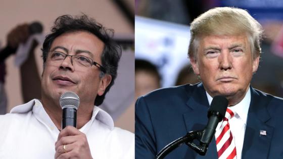 Gustavo Petro y Donald Trump