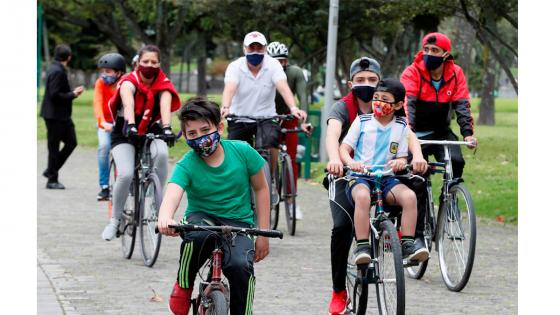 Reapertura de los parques y ciclovías en Bogotá