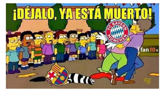 Memes goleada al Barcelona.