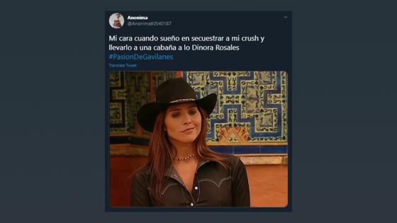 Meme del secuestro de Dínora Rosales a Juan Reyes en Pasión de Gavilanes.