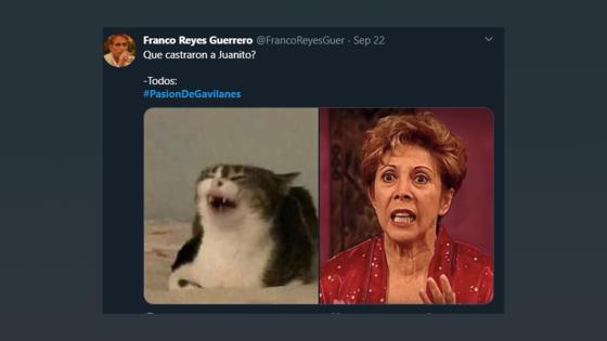 Meme del secuestro de Dínora Rosales a Juan Reyes en Pasión de Gavilanes.